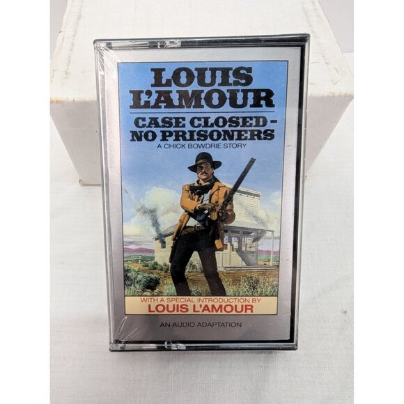 Louis L'Amour Case Closed-No Prisoners Cassette Bantam Audio Western New Sealed - Picture 6 of 6